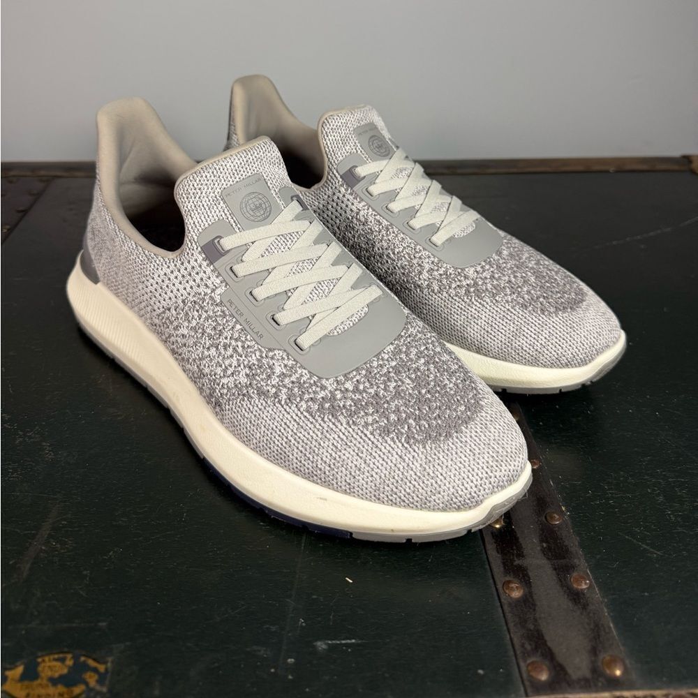 Peter Millar Crown Sport Hyperlight Apollo Sneaker MA22EF11- Moon Grey - 9 US